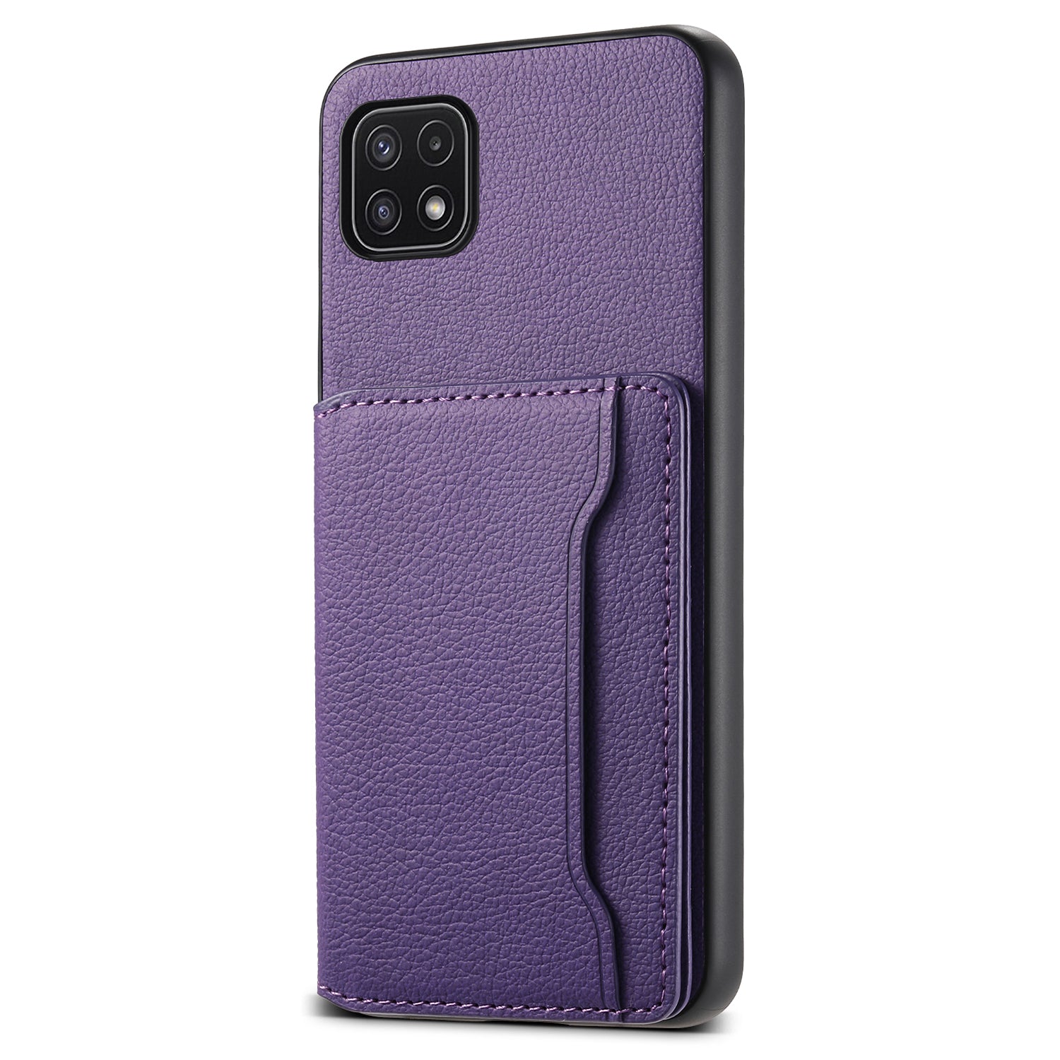 For Samsung Galaxy A22 5G (EU Version) Phone Case Calf Texture Card Slots Leather Back Cover For Samsung Galaxy A22 5G (EU Version) Phone Case Calf Texture Card Slots Leather Back Cover